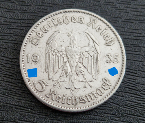 Silbermünze reichsmark - 5,