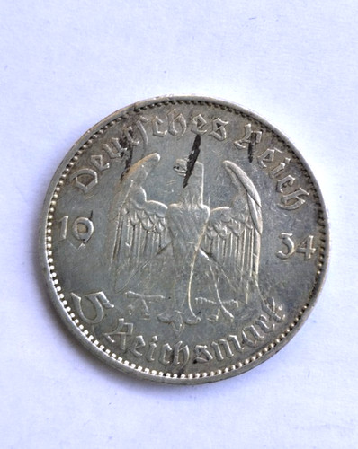 Deutsches reich mark 1934 - 5, e