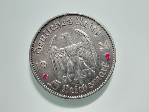 Reichsmark rar 1934 f - ,