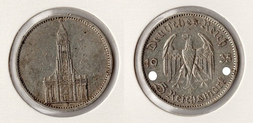 Iii reich reichsmark - 5, 1935